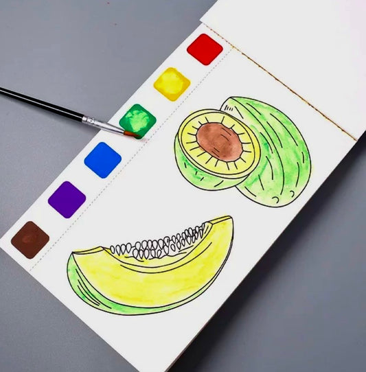 Watercolor paint pad(fruits)