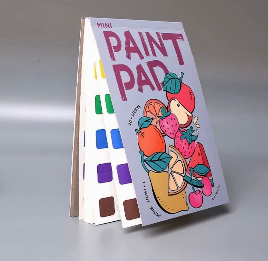Watercolor paint pad(fruits)