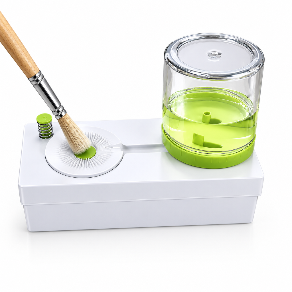 Circulating brush cleaner