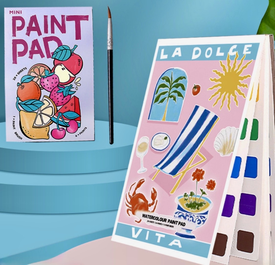 Water color paint pads