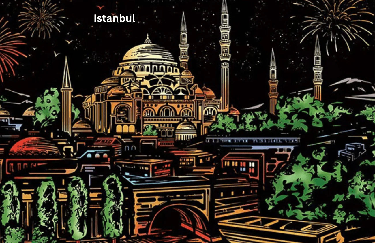 Istanbul scratch drawing