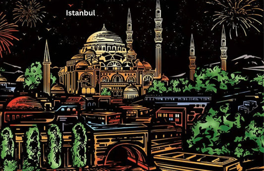 Istanbul scratch drawing