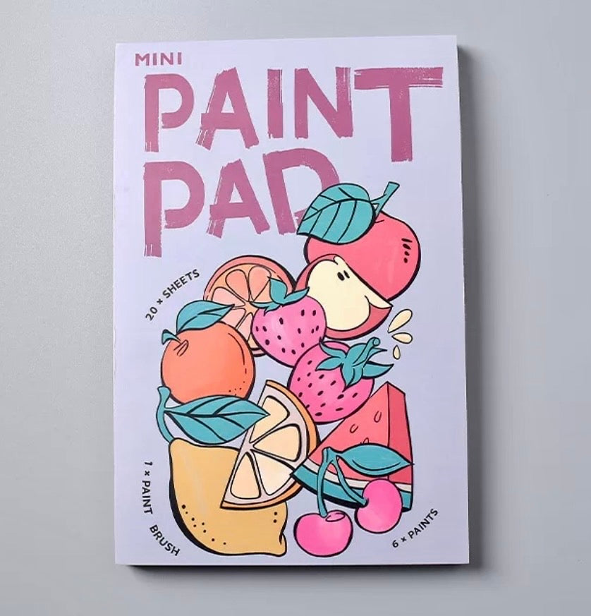 Watercolor paint pad(fruits)