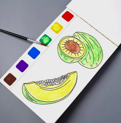 Watercolor paint pad(fruits)