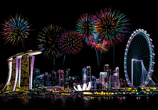 Singapore scratch drawing