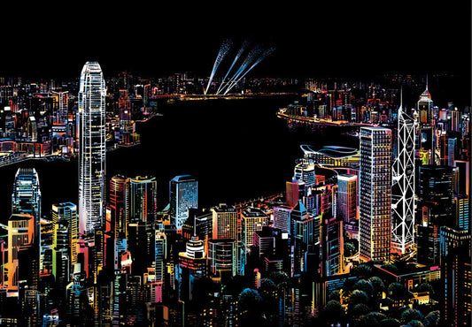 Victoria Harbour Scratch Drawing
